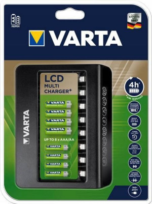Mega Ładowarka Lcd Varta Na 8 Akumulatorów Aa Aaa