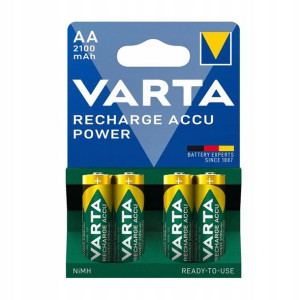 4 Akumulatorki Aa R6 2100 Mah Varta Oryginał