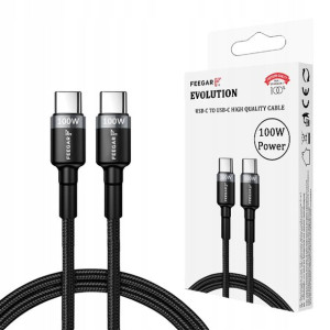 Kabel USB-C Typ C 100W PD Quick Charge 3.0 Feegar