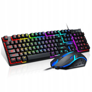 Klawiatura + Mysz Gamingowa Podświetlana Rgb