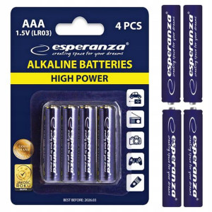 Baterie Aaa Alkaliczne Paluszki Małe 1.5 V 4 Szt