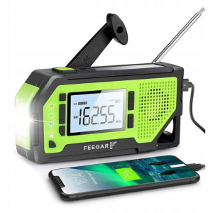 Radio Fm Turystyczne Solar 2000mah Latarka Feegar