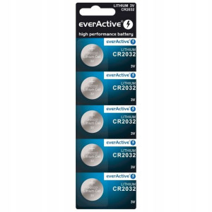 BATERIA CR2032 3V LITOWA everActive BLISTER - 5szt
