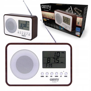 Radio Cyfrowe Kuchenne Fm Zegar Budzik Lcd Retro