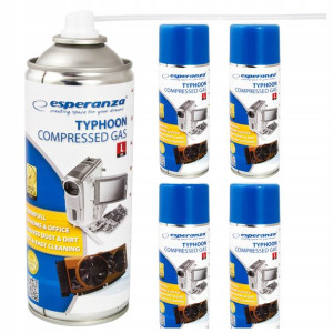 Sprężone Powietrze Z Rurką Do Czyszczenia 400ml X4