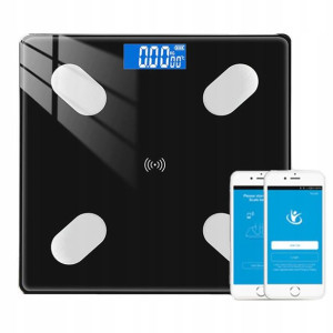 Waga Analityczna Łazienkowa Bluetooth 180kg Szkło