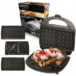 Opiekacz Toster 3w1 Gofrownica Sandwich 1000w