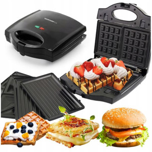 Opiekacz Gofrownica Grill Sandwich 3w1 Turbo 700w