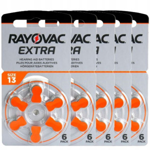 30x Baterie Do Aparatów Słuchowych Rayovac 13