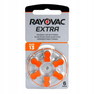 6x Baterie Do Aparatów Słuchowych Rayovac Extra 13