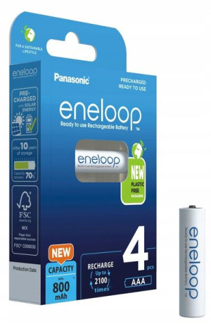 4 Akumulatorki Aaa R3 Sanyo Eneloop Japońskie
