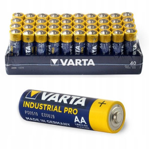 40x Baterie Alkaliczne Varta Aa R6 Lr6 Industrial