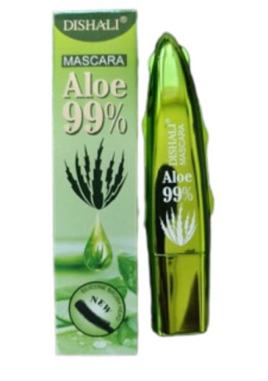 Tusz do rzęs z ALOESEM 99% Aloe Mascara Wydłużający Pogrubiający - DISHALI