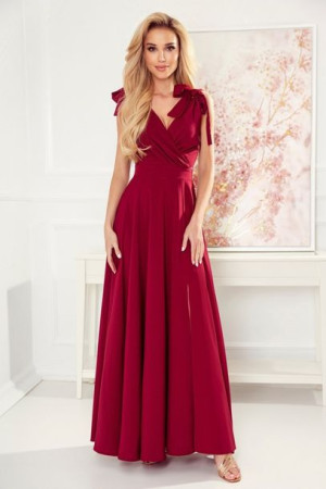 Numoco Sukienka Model Elena 405-1 Bordo M