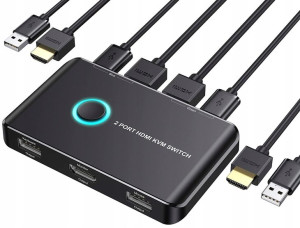 Przełącznik Switch KVM HDMI USB 4K@60Hz