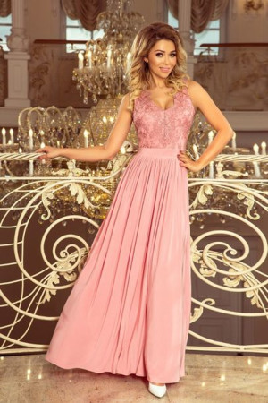 Numoco Sukienka Model Lea 215-3 Powder Pink XL