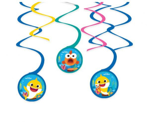 Spirale Dekoracyjne Świderki Baby Shark 6 Szt.