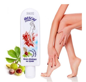 Krem Chłodzący na ŻYLAKI - Wyciąg z Kasztanowca - 150 g - Editt Cosmetics