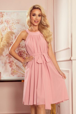 Numoco Sukienka Model Alizee 350-2 Powder Pink L