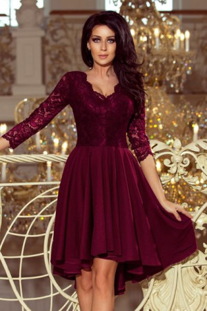 Numoco Sukienka Model Nicolle 210-13 Śliwka XXXL