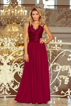 Numoco Sukienka Model Lea 211-2 Bordo S