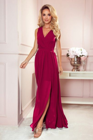 Numoco Sukienka Model Justine 362-5 Bordo S