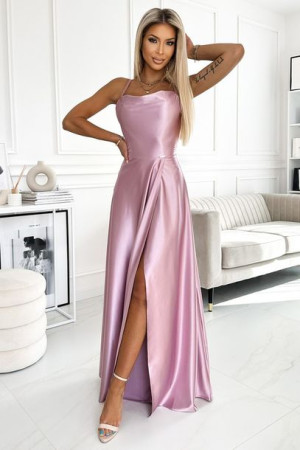 Numoco Sukienka Model Perla 419-3 Dirty Pink L