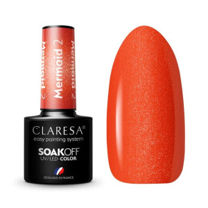 Claresa mermaid 2 red 5ml lakier hybrydowy