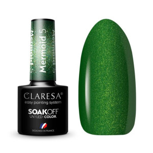Claresa mermaid 5 green 5ml lakier hybrydowy