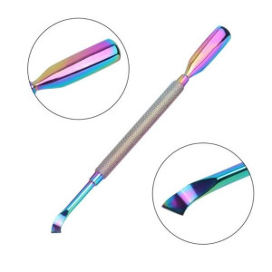 Radełko dłutko do skórek nożyk rainbow v1 pusher