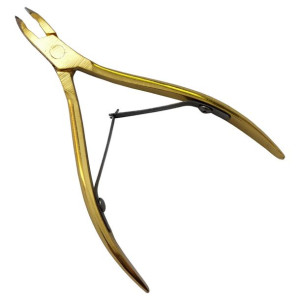 Cążki do skórek 3-4mm złote gold