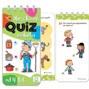 Obrazkowy quiz malucha od 4 lat Zagadki Łamigłówki