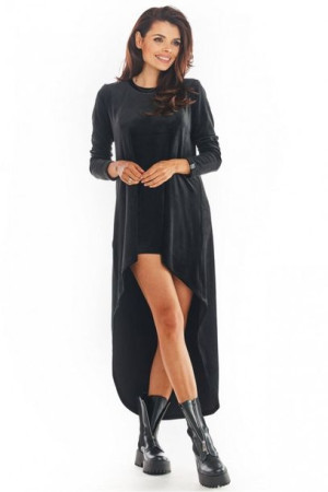 Awama Sukienka Model A379 Black Welur S