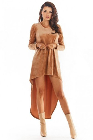 Awama Sukienka Model A379 Beige Welur M