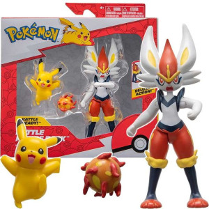 POKEMON Zestaw Figurek 2PAK Cinderace i Pikachu
