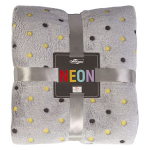 Koc NEON/popiel/150x200