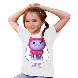 Koszulka Dzieci KOCI Domek GABI MiX Wzory - 110 cm