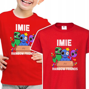 Koszulka DZIECIĘCA IMIĘ Rainbow FRIENDS - 146 cm