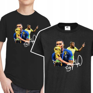 Koszulka DZIECIĘCA Kylian MBAPPE Wzory - 122 cm