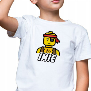 Koszulka Dziecięca Lego Twoje Imię Wzory - 146 Cm