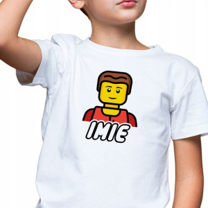 Koszulka Dziecięca Lego Twoje Imię Wzory - 158 Cm