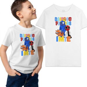 Koszulka DZIECIĘCA Rainbow FRIENDS Wzory - 122 cm