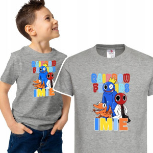 Koszulka DZIECIĘCA Rainbow FRIENDS Wzory - 146 cm
