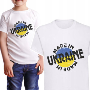 Koszulka Dziecięca Solidarni Z Ukrainą Wzory 146cm