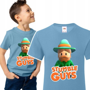 Koszulka Dziecięca Stumble Guys Mix Wzory - 110 Cm