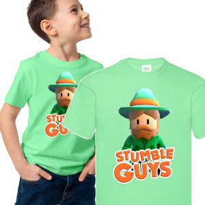 Koszulka Dziecięca Stumble Guys Mix Wzory - 110 Cm