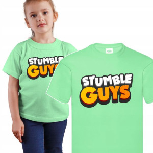Koszulka Dziecięca Stumble Guys Mix Wzory - 122 Cm