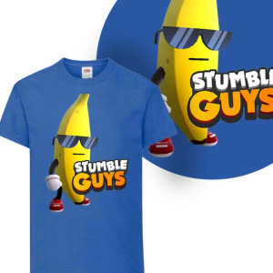 Koszulka Dziecięca Stumble Guys Mix Wzory - 122 Cm
