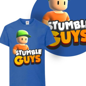 Koszulka Dziecięca Stumble Guys Mix Wzory - 134 Cm