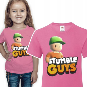 Koszulka Dziecięca Stumble Guys Mix Wzory - 134 Cm